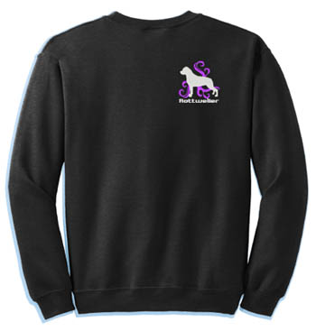 Embroidered Rottweiler Sweatshirt