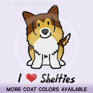 Sable Sheltie Embroidered Shirts