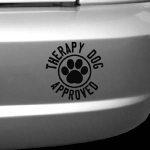 Therapy Dog Decal