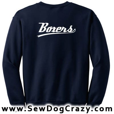 Boxer dog Baseball Sweatshirt