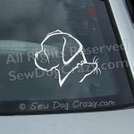 Boxer and Rat Car Window Sticker
