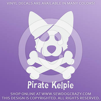Pirate Kelpie Stickers