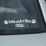 Dalmatian Girl Decal