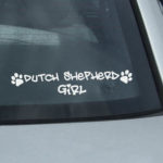 Dutch Shepherd Girl Decal
