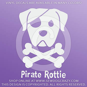 Vinyl Pirate Rottweiler Decals