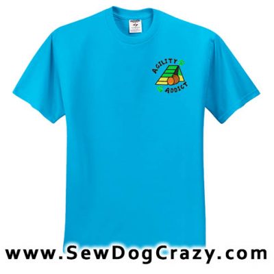 A-frame Dog Agility Addict Tshirt