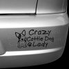 Crazy Cattle Dog Lady Bumper Sticker