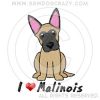 Embroidered Cartoon Malinois Shirts