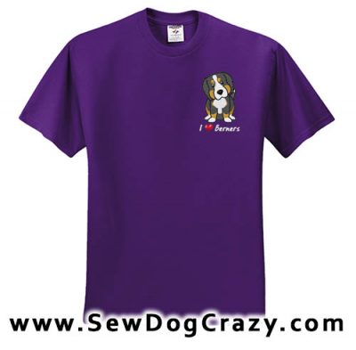 Cartoon Bernese Mountain Dog Tshirt