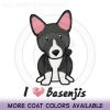 Cartoon Black Basenji Apparel