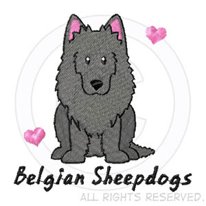 Embroidered Belgian Sheepdog Shirts
