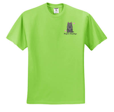 Embroidered Belgian Sheepdog T-Shirt