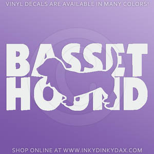 Cool Basset Hound Decal