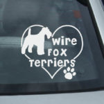 I Love Wire Fox Terriers Decals