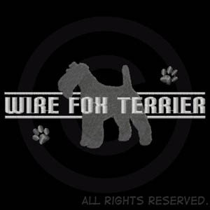 Embroidered Wire Fox Terrier Apparel