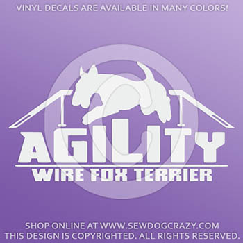 Wire Fox Terrier Agility Decals