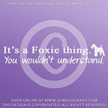 Wire Fox Terrier Vinyl Decals