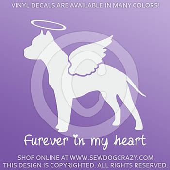 Angel American Staffordshire Terrier Stickers