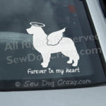 Angel Bernese Mountain Dog Window Stickers
