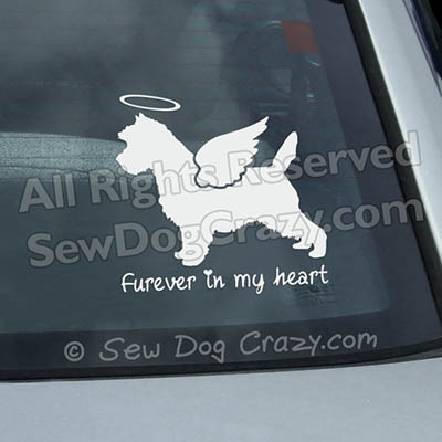 Personalized Angel Cairn Terrier Decal