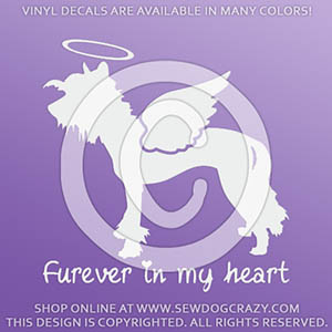 Angel Chinese Crested Decal