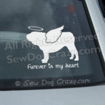 Personalized Angel English Bulldog Car Stickers