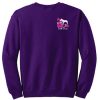Embroidered Bull Terrier Sweatshirt Hibiscus