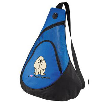 Cartoon Cocker Spaniel Sling Bag