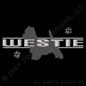 Cool Westie Embroidery