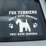 Funny Wire Fox Terrier Decals