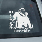Tribal Wire Fox Terrier Decal