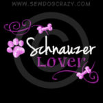 Pretty Embroidered Schnauzer Lover Shirts