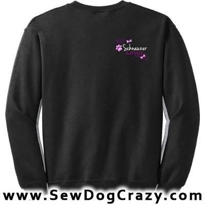 Embroidered Schnauzer Lover Sweatshirt