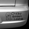 Crazy Golden Retriever Lady Bumper Stickers