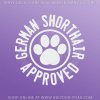 German shorthaired Pointer Approved Decals