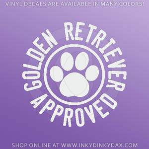 Golden Retriever Approved Decal
