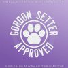 Gordon Setter Approved Decals