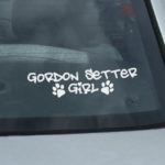 Gordon Setter Girl Decals