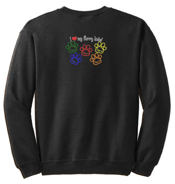 Personalized Dog Lover Sweatshirt Embroidered