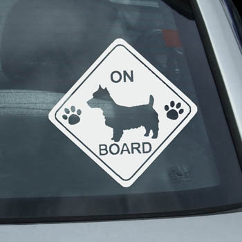 Australian Terrier On Board Stickers