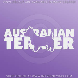 Vinyl Australian Terrier Stickers