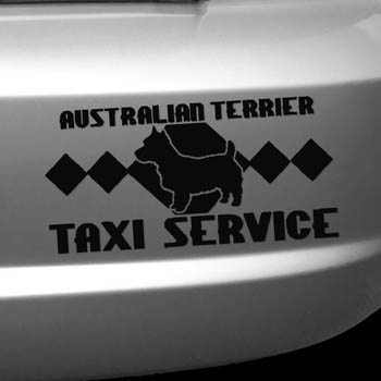 Australian Terrier Taxi Sticker