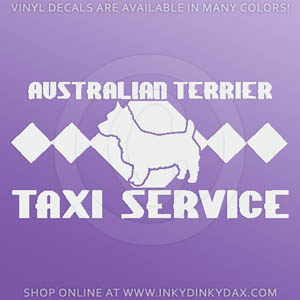 Australian Terrier Taxi Decal