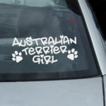 Australian Terrier Girl Decal