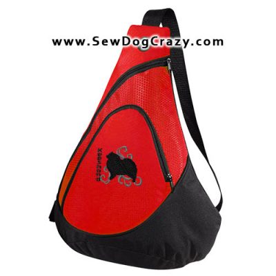 Cool Embroidered Keeshond Bags