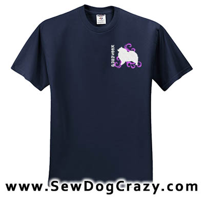Cool Embroidered Keeshond TShirts
