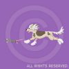 Chinese Crested ratting embroidery