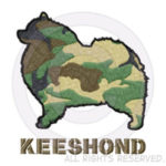 Camouflage Keeshond Embroidery