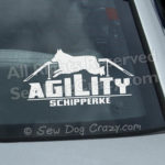 Schipperke Agility Dog Walk Car Decals