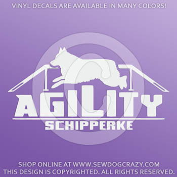 Vinyl Agility Schipperke Decals